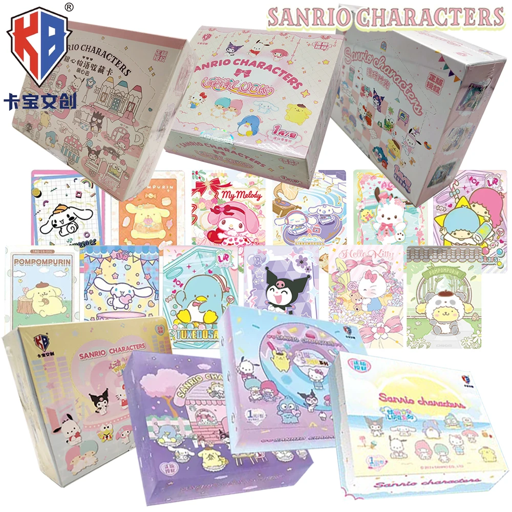 Original KABAO Sanrio Card For Children Japanese Popular Cartoon Hello Kitty My Melody Limited Game Collection Card Table Toys