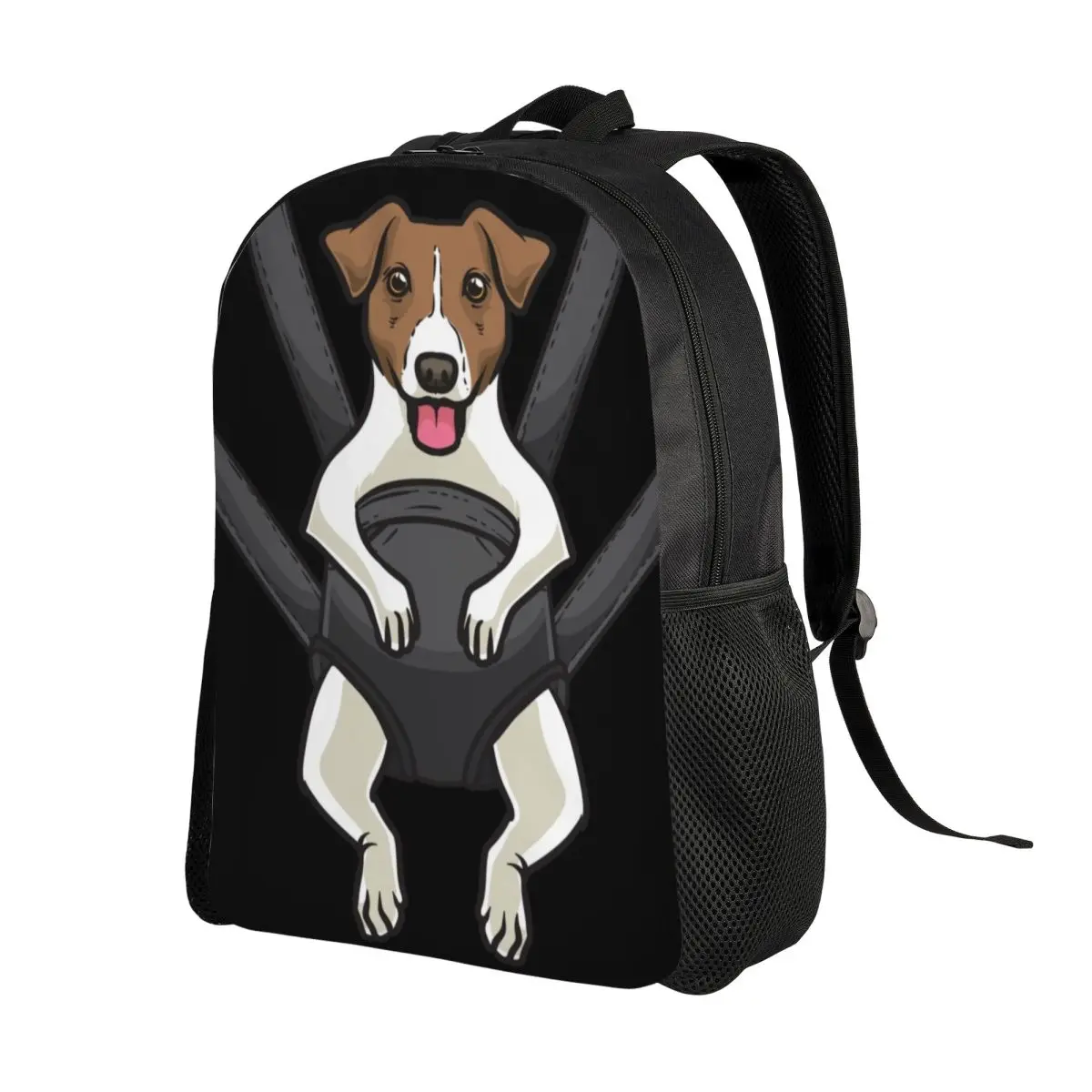 Jack Russell Terrier Carrier Bag Travel Backpack Women Men School Computer Bookbag Funny Dog Lover College Student Daypack Bags