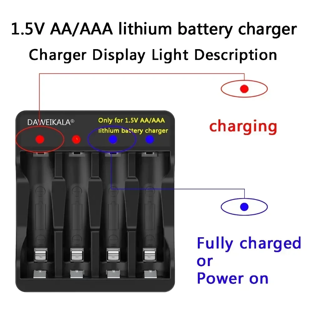 리튬 이온 AA 충전식 배터리, 리모컨 장난감용 대용량 배터리, 가벼운 고속 충전, 1.5V, 16800mWh