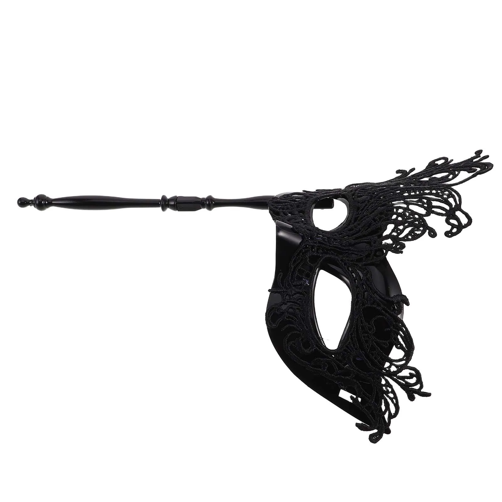 

Women's Lace Handheld Masquerade Mask Elegant Party Carnival Ball Mardi Gras Dress Up Decorative Accessory