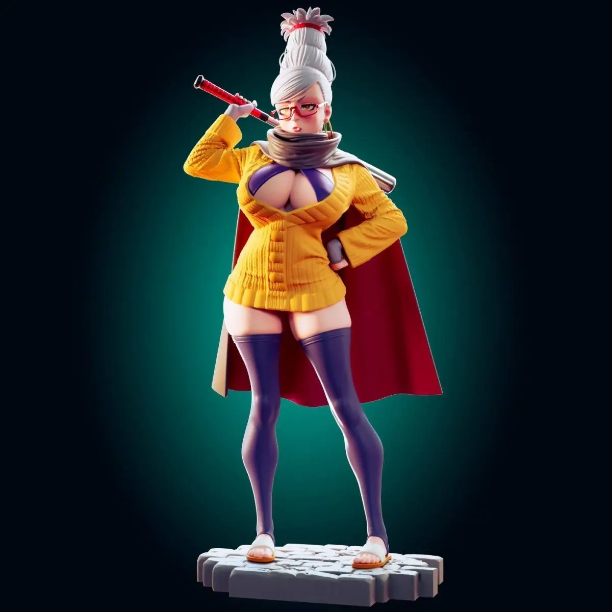 

1/24 Scale 80mm Resin Figure Assemble Model Kit Ayase Seiko Nsfw Two versions Unassembled Unpainted 3D printing toy 1424