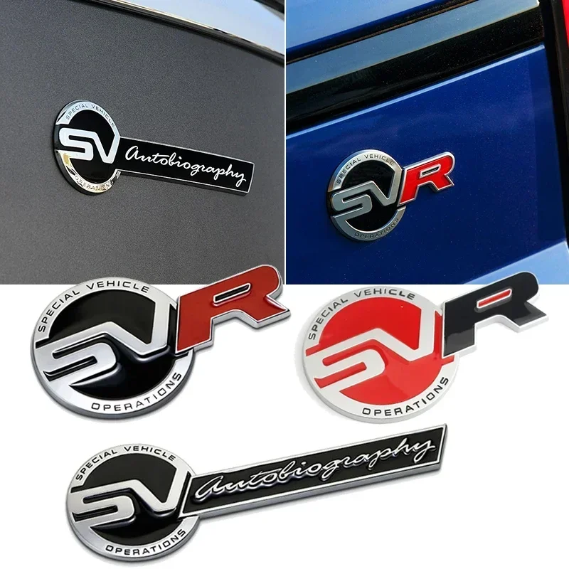 Autocollant logo SVR SV Autobiography pour Range Rover Freelander Evoque Discovery 2 3 4 Defender Sport, autocollant arrière