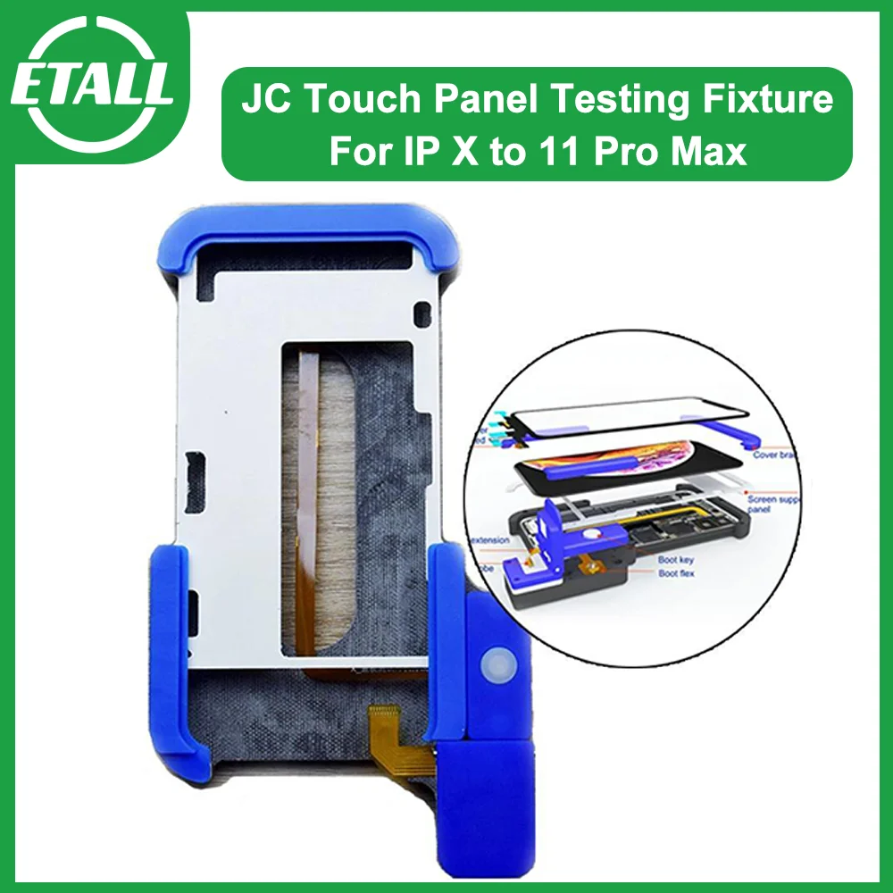 JC LCD Screen Touch Panel Test Fixture For iPhone X XS 11 Pro Max Mobile Phone TP Digitizer No Welding Tesing Frame Repair Tools