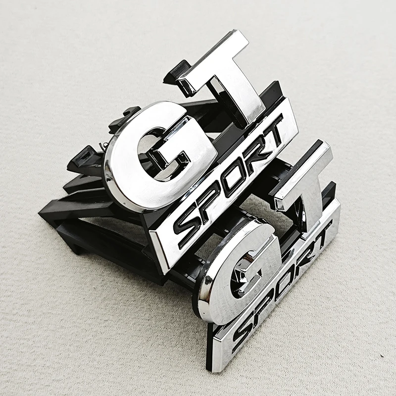 ثلاثية الأبعاد ABS شعار GT الرياضة سيارة الجبهة مصبغة شارة شعار ملصق ل Volkswagen VW Polo 4 5 6 جولف MK4 - MK8 باسات توران اكسسوارات