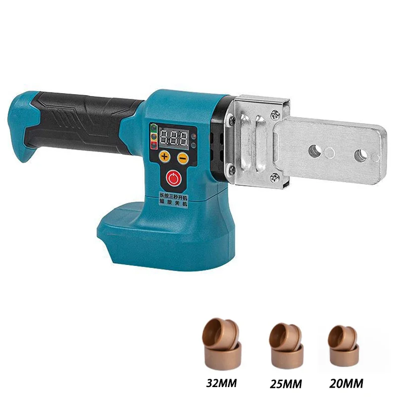 Cordless Hot Melt Machine Electric PPR Water Pipe Melter Plastic Welding Machine With Replacement Heads For Makita 18V Battery