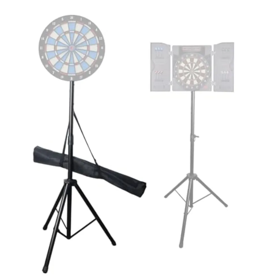 

Portable dartboard tripod stand for electronic bristle dartboards heavy duty 4kg, adjustable height 93200cm official 5ft 8in,fo
