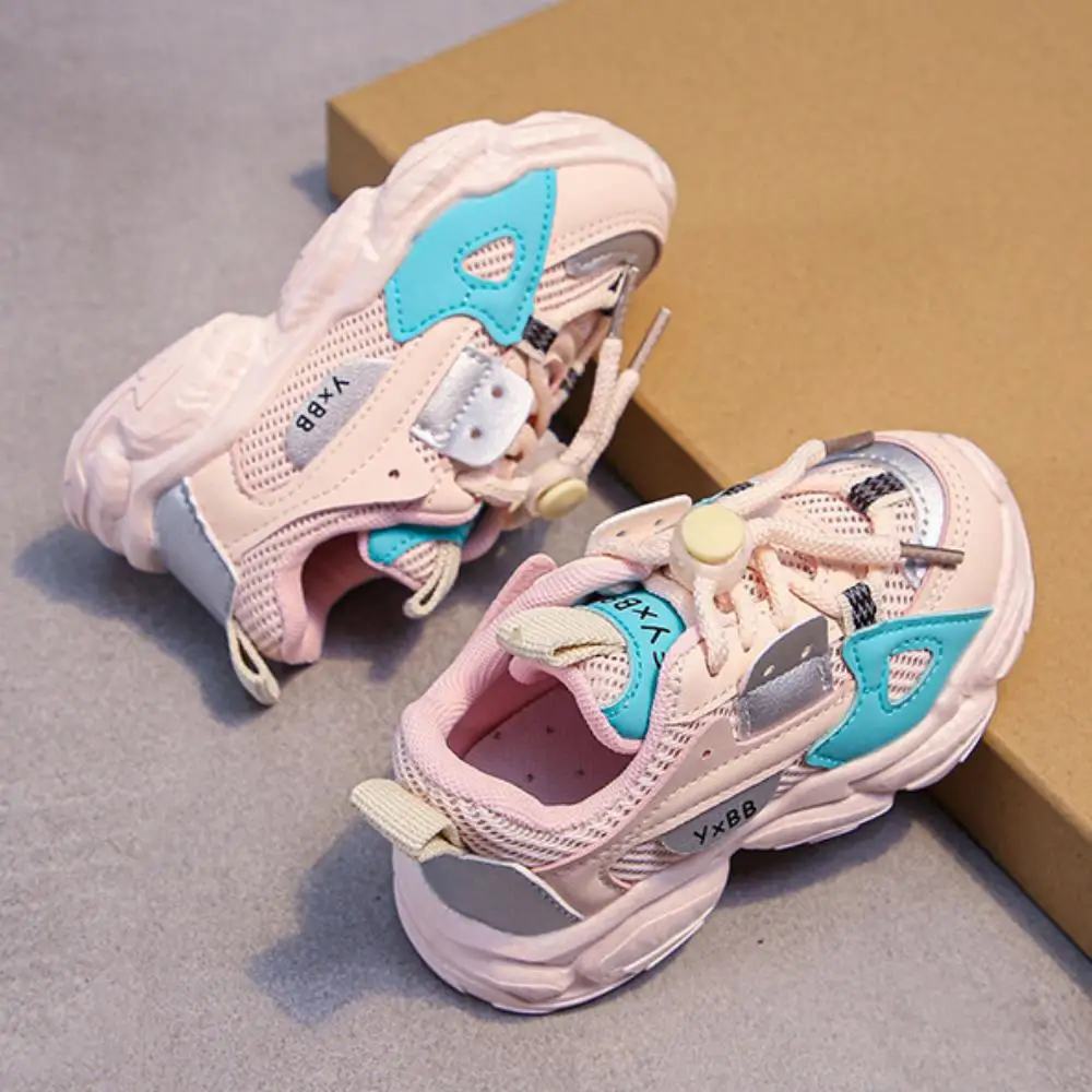 Girls Sports Shoes 2024 Fashion New Baby Net Surface Breathable Casual Shoes Boys Daddy Shoes 21-36 Size Shoes