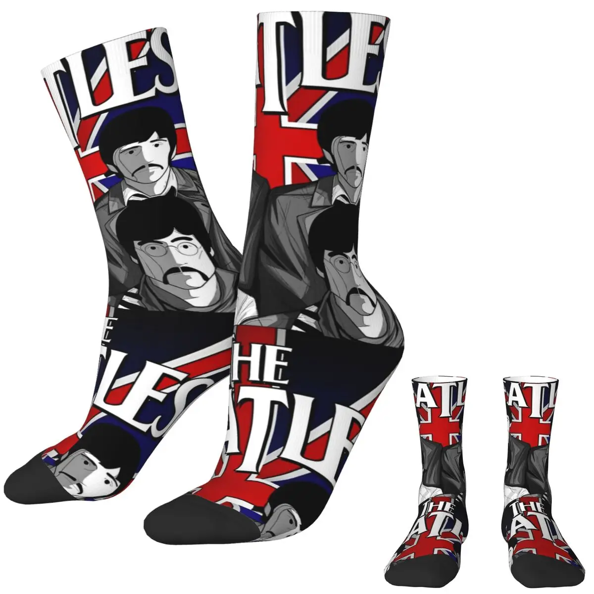 New Male Men Socks Casual The B-Beatles Sock Sport Women Sock Spring Summer Autumn Winter