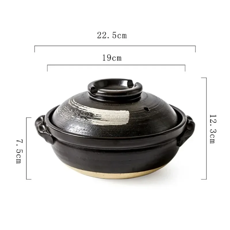 Pot Ceramic Clay Cooking Casserole Japanese Stew Soup Lid Earthenware Hot Pots Korean Stockpot Dish Pan Cookware Stock Chinese