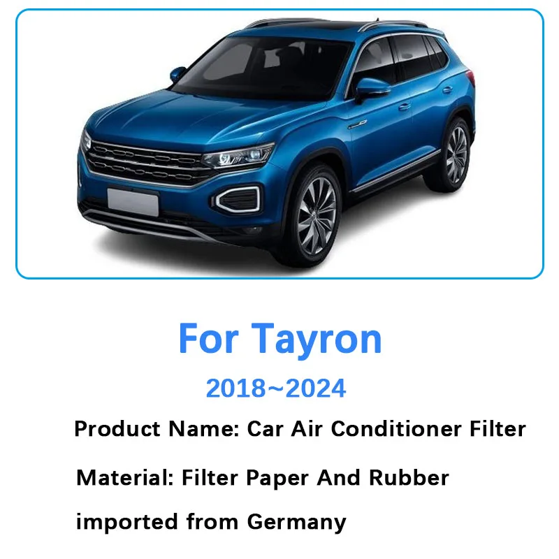 For Volkswagen VK Tayron 2018~2024 2023 2022 2021 2020 2019 Auto Accessories Air Filter Intake Engine Conditioners Filter Grid