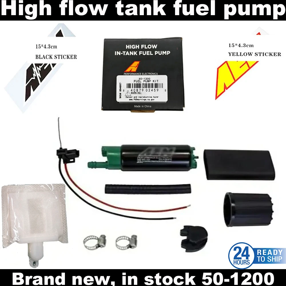 

50-1200 High Flow For E85 340LPH 39mm Fuel Pump Kit for Walbro GSS342 50-1200，with for AEM Stickers