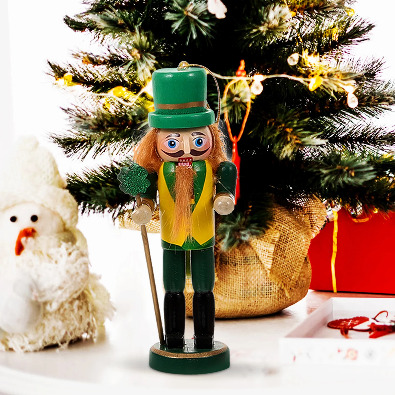 

6Pcs Wooden Nutcracker Christmas Soldier Decor Classic Festival Nutcracker Desktop Ornaments Table Decoration Xmas Nutcrackers