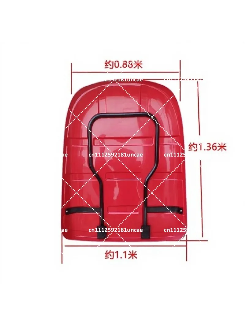 Tractor Plastic Awning with Frame Windshield Simple Top Canopy