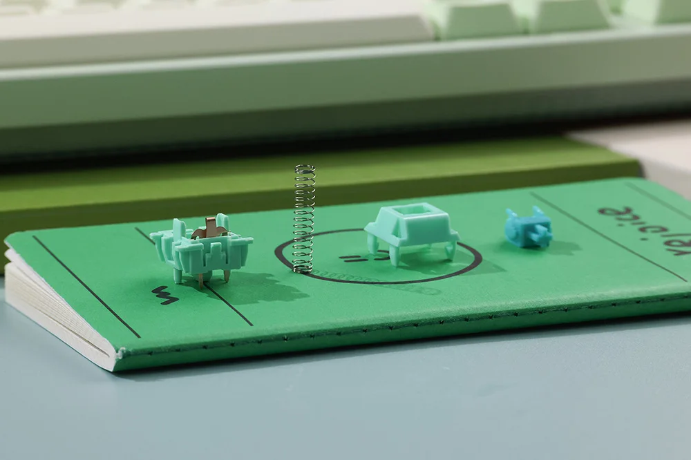 Imagem -03 - Zuoce Macaron Linear mx Stem Switch para Teclado Mecânico de Jogos Fibra de Vidro pc Pa66 Pom Long Spring Lubed 42g 47g