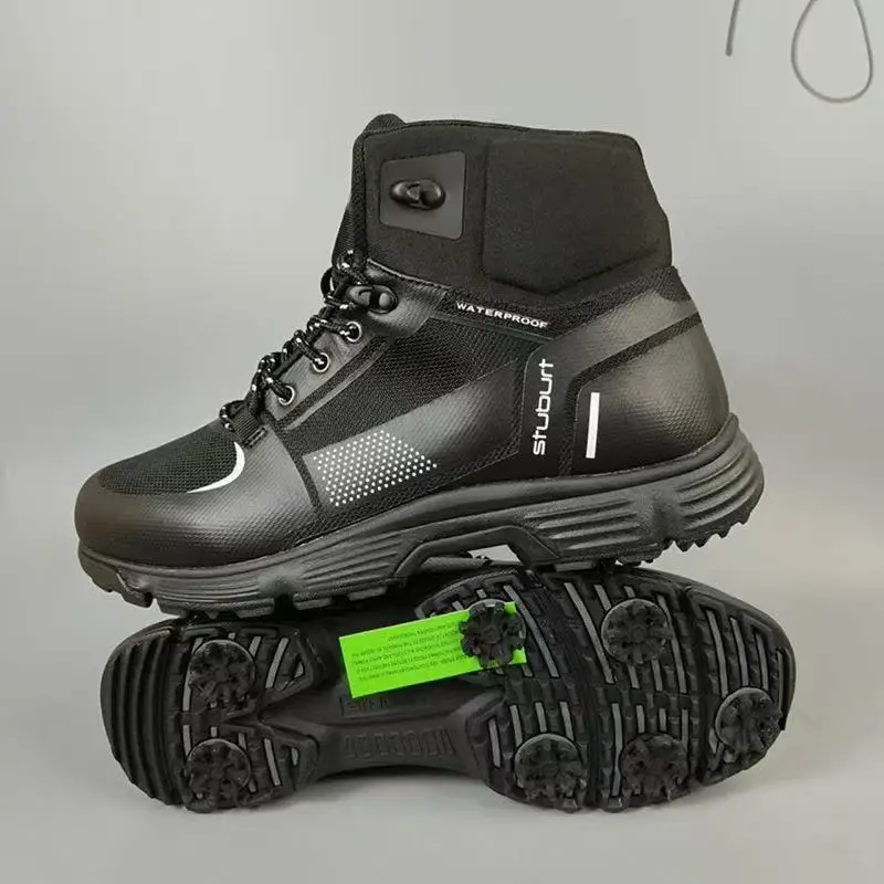 Men's Autumn/Winter Golf Shoes High-Top Waterproof Walking Shoes Comfortable, Versatile, Stylish and Durable Sports Shoes