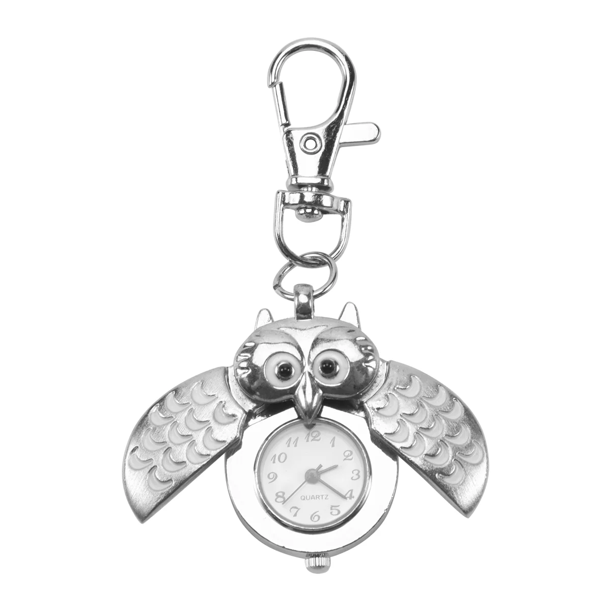 ELBA_Double open owl Key ring Pocket watch