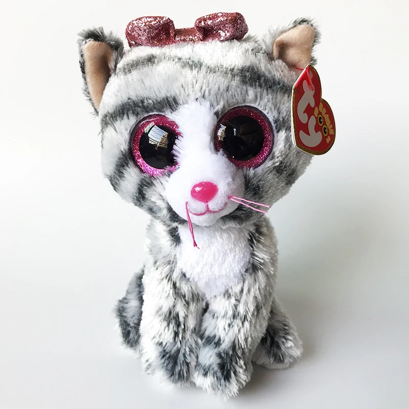 15cm Ty Beanie Scrappy Kiki Fiona Opal Heather Cassidy Big Eyes Stuffed Plush Toy Animal Doll Children Halloween Christmas Gift