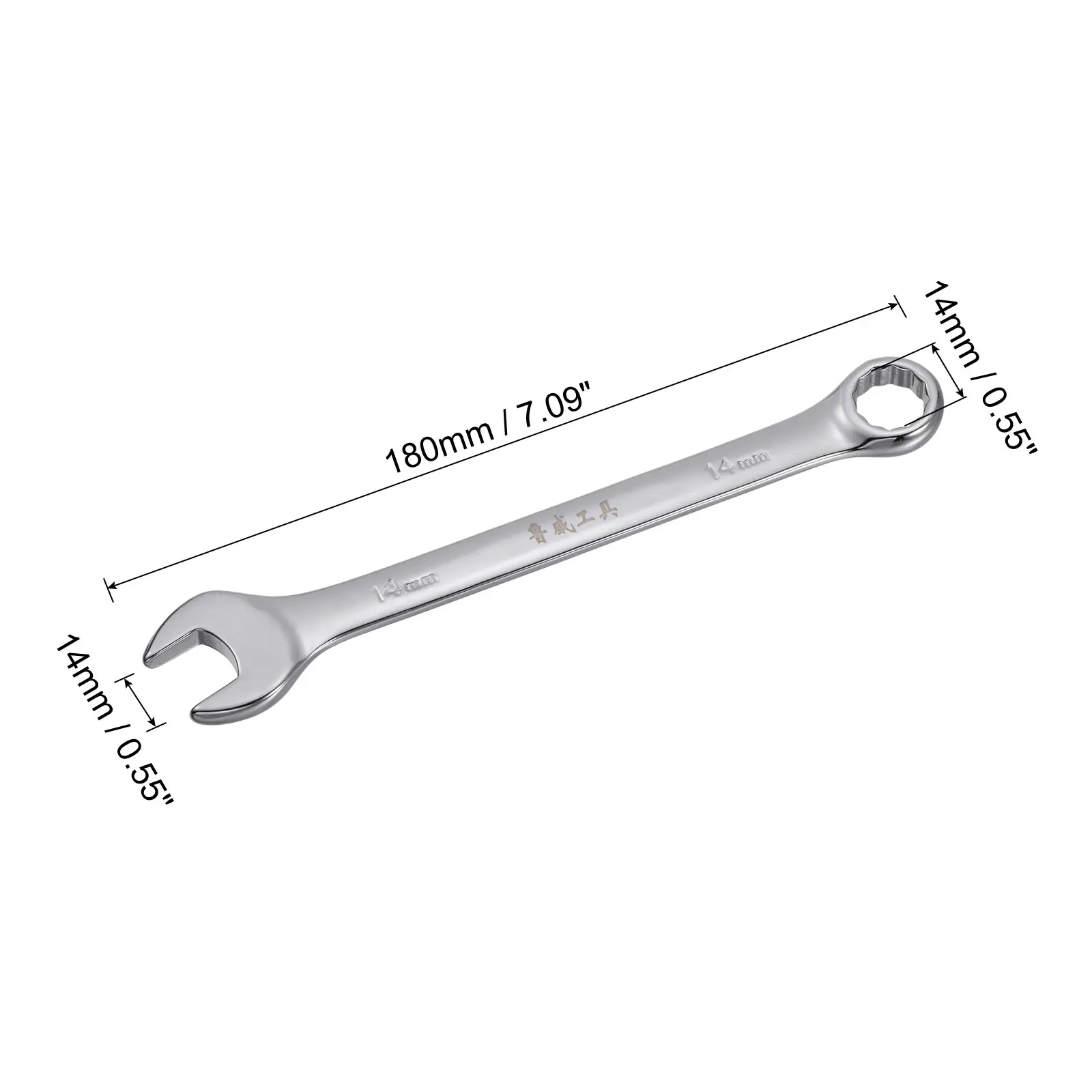 Metric Combination Wrench Spanner 12-Point Box Open End Wrench Cr-V Hand Tools 7/14/20/25/26/27/28/29/30/32/34mm