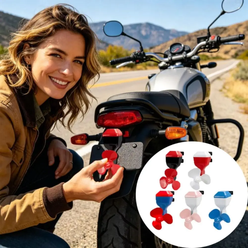 Strongly Adhesive Rear Bumper Decorations Angle Adjustable Self-sticking Propeller Shaped Ornament Small Windmill Fixation