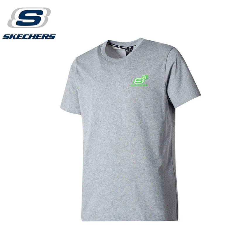 

Skechers Men's Crew Neck Short Sleeve T-Shirt Loose Breathable Running Training Casual Sports Workout Tee FHL223U163-004F