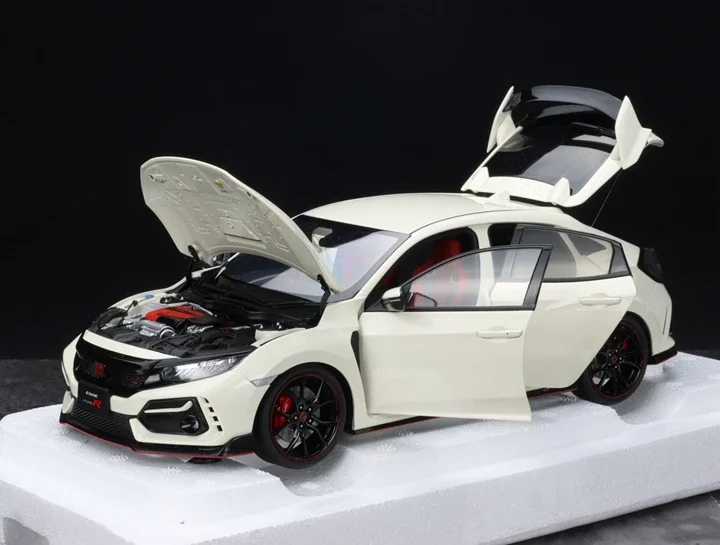 Autoart 1:18 سيفيك نوع R FK8 2021 JDM محاكاة طبعة محدودة جميع سبيكة معدنية مفتوحة ثابتة سيارة لعبة مجسمة هدية #1