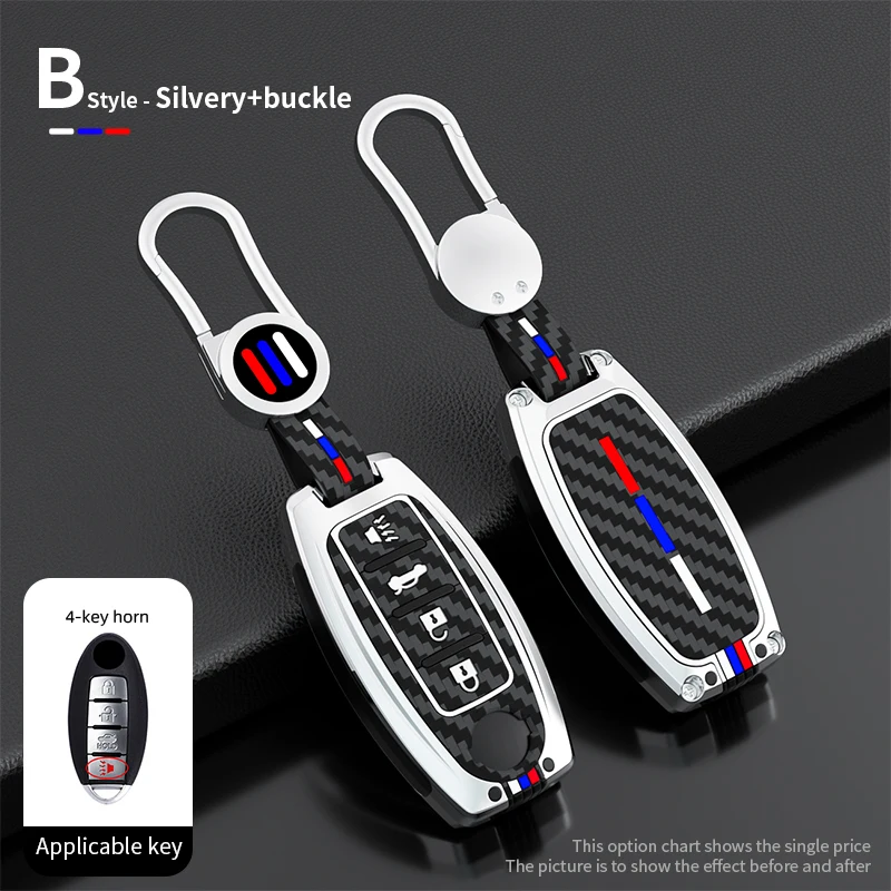 

Zinc Alloy Car Key Case Fob Holder Shell Cover for Nissan Rogue X-Trail T31 T32 for Infiniti Q30 Q50 Q60 Q70 QX50 QX60 QX70 QX80