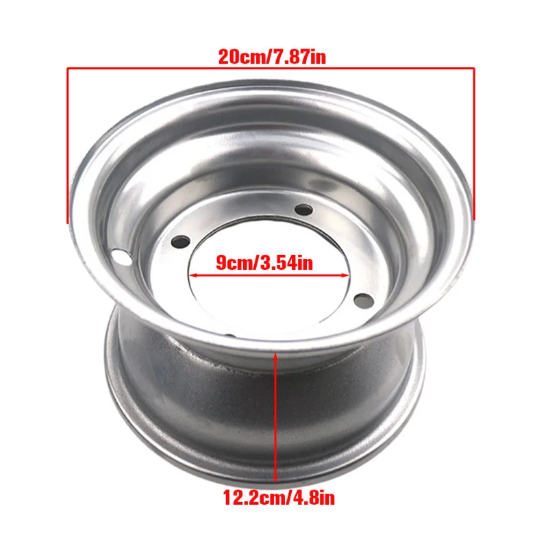 7-inch wheels, suitable for off-road vehicles with 16x8-7 tires, beach bike wheels, 7-inch 3-hole wheel hub parts