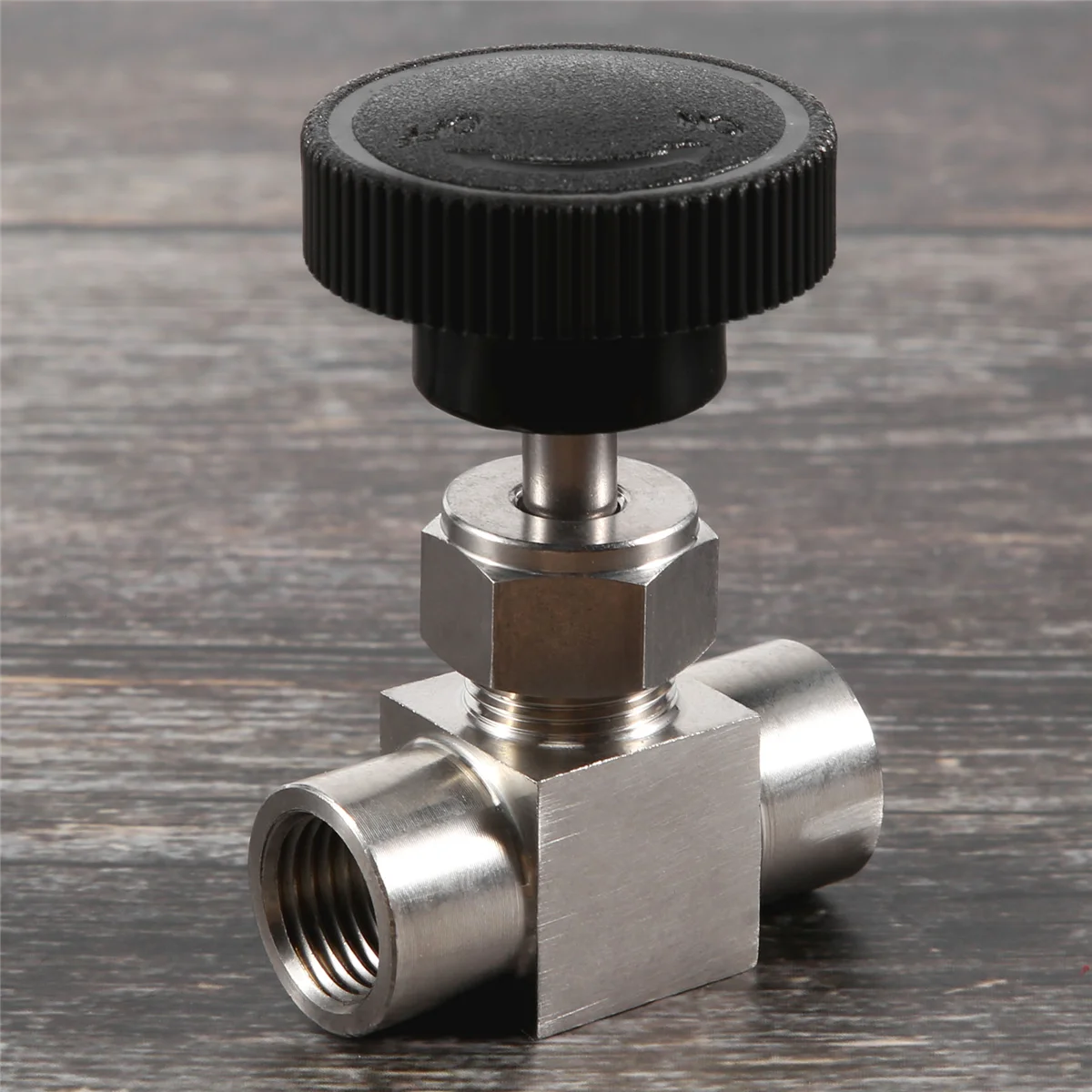 1/4 inch BSP Equal Female Thread SS 304 Stainless Steel Flow Control Shut Off Needle Valve