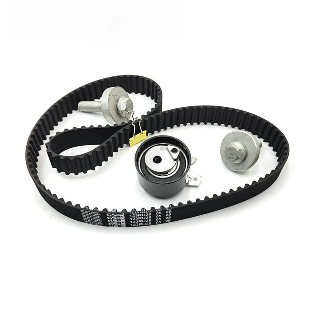 Timing Belt Component Kit Compatible with Nissan, Part Number K015578XS, Aftermarket Engine Replacement Assembly