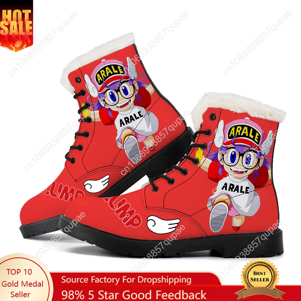 

Arale Dr Slump Plush Boots Cartoon Men Women Teenager Casual Shoes Outdoor Keep Warm Footwear High Quality Couple Custom Shoe