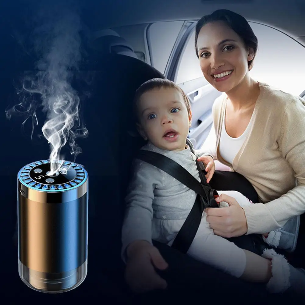 Car Smart Aromatherapy Machine With Starry Sky Light HD Diffuser 5 Modes Purifier Digital Air Display Humidification Ultras Z9E5