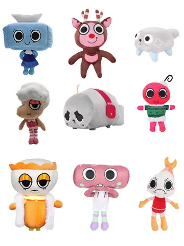 Dandys World Plush Toy Dandys World Doll Game Goob Boxten Flower Plush Stuffed Animal Soft Toy Pillow Cat Bunny Plushie Peluches