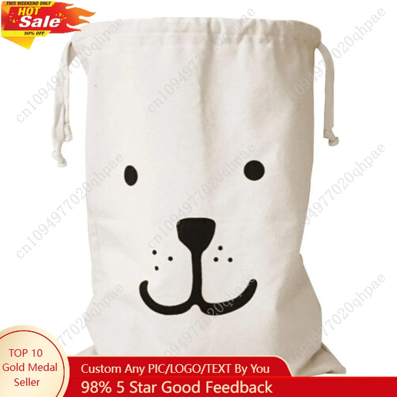 Lependor crianças brinquedo lona duffle armazenamento transportar cesta resistente saco de lavanderia reutilizável parede delicada com cordão bolsa cristo