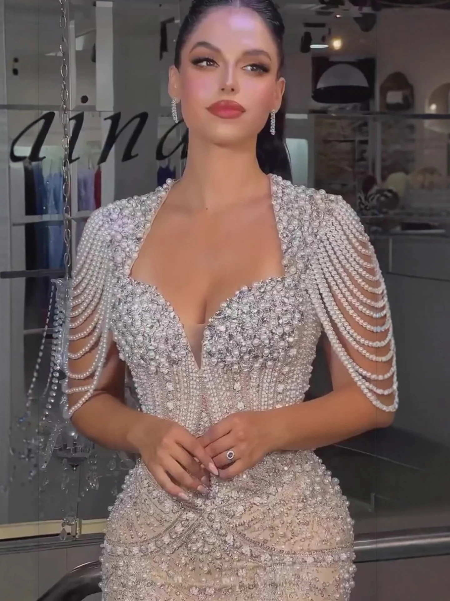 فستان سهرة من Serene Hill BLA73199 فساتين حورية البحر الفاخرة المطرزة باللؤلؤ العاري للنساء للحفلات حسب الطلب 2026 #6