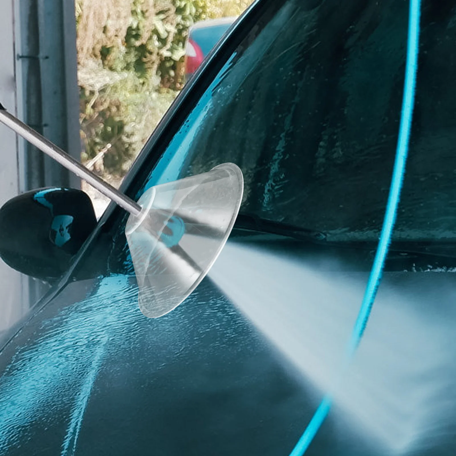 

Spray Shield Water Sprayer Nozzle Cover Car Washing Splash Guard Hose Gasket Accessories Plastic Detachable Windshield for Home