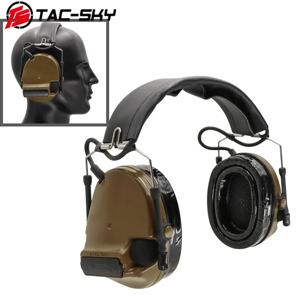 TS TAC-SKY Electronic Noise Cancelling Hearing Protection COMTA XPI Tactical Headset Wireless Mic Tactical Comtac3 Headphone