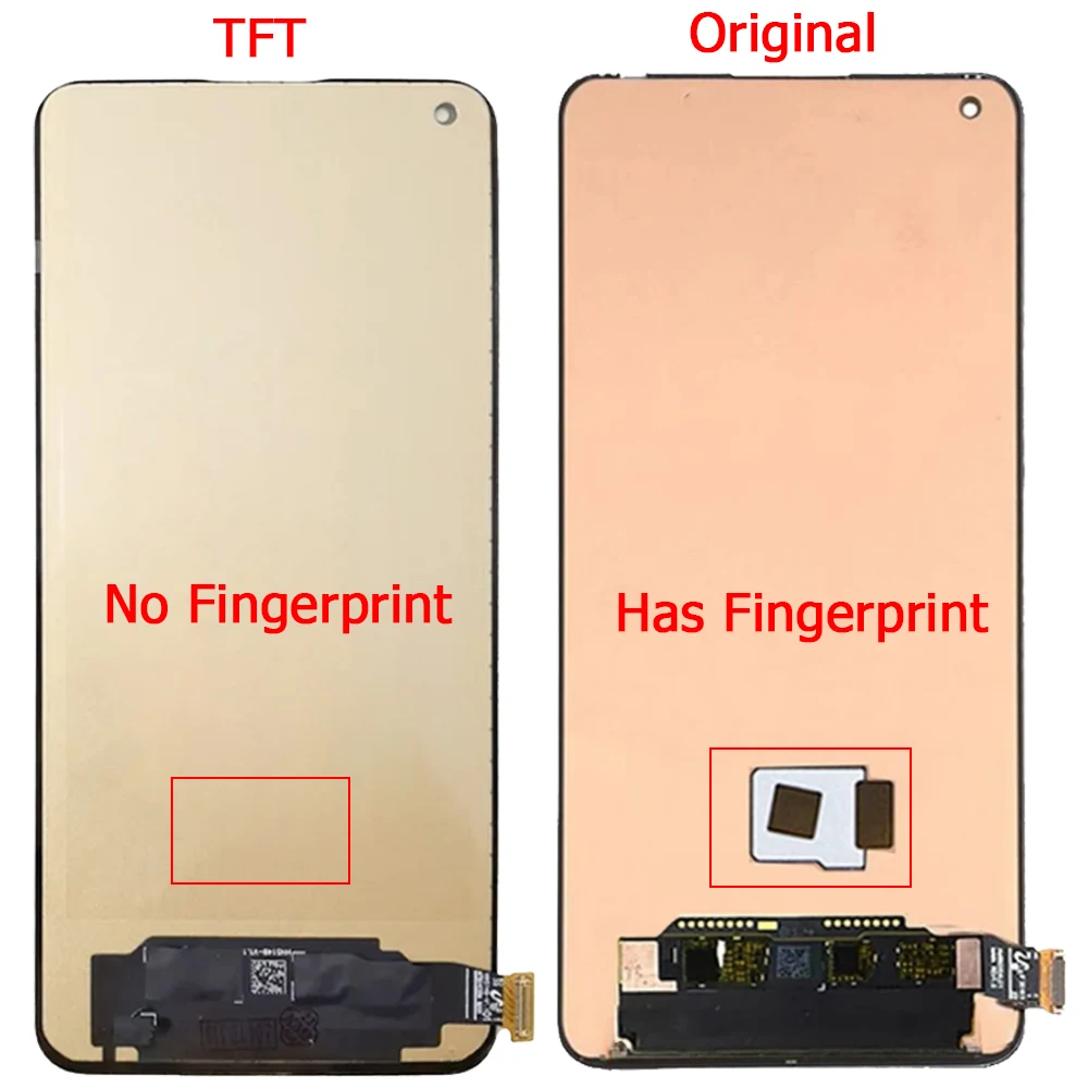 GT2 Pro Original LCD For Oppo Realme GT 2 Pro RMX3300 RMX3301 LCD Screen Display Touch Panel Digitizer Assembly With Frame