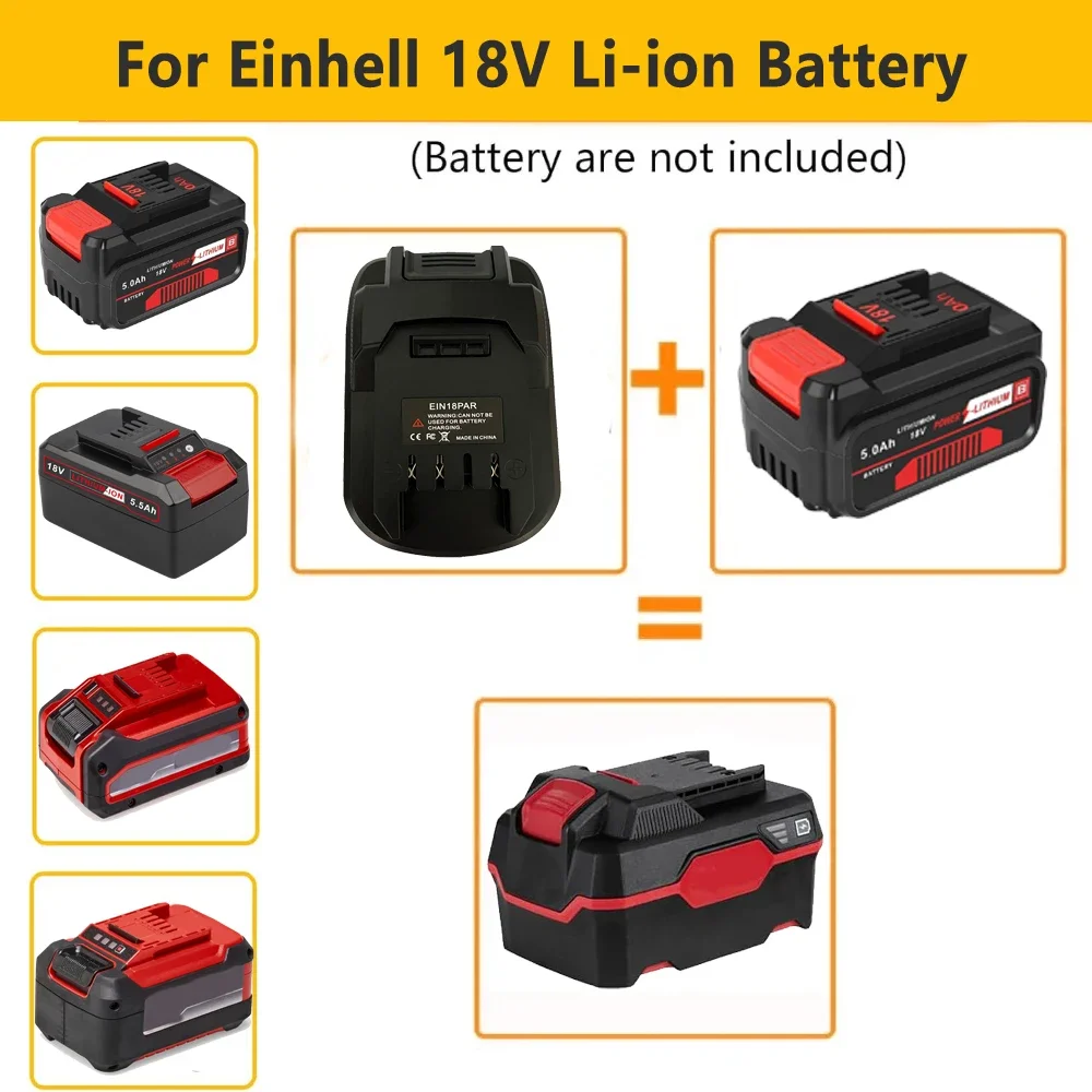 Imagem -06 - Adaptador de Bateria para Parkside Tools 18v Li-ion Battery Converter para Parkside 20v Ferramentas Elétricas