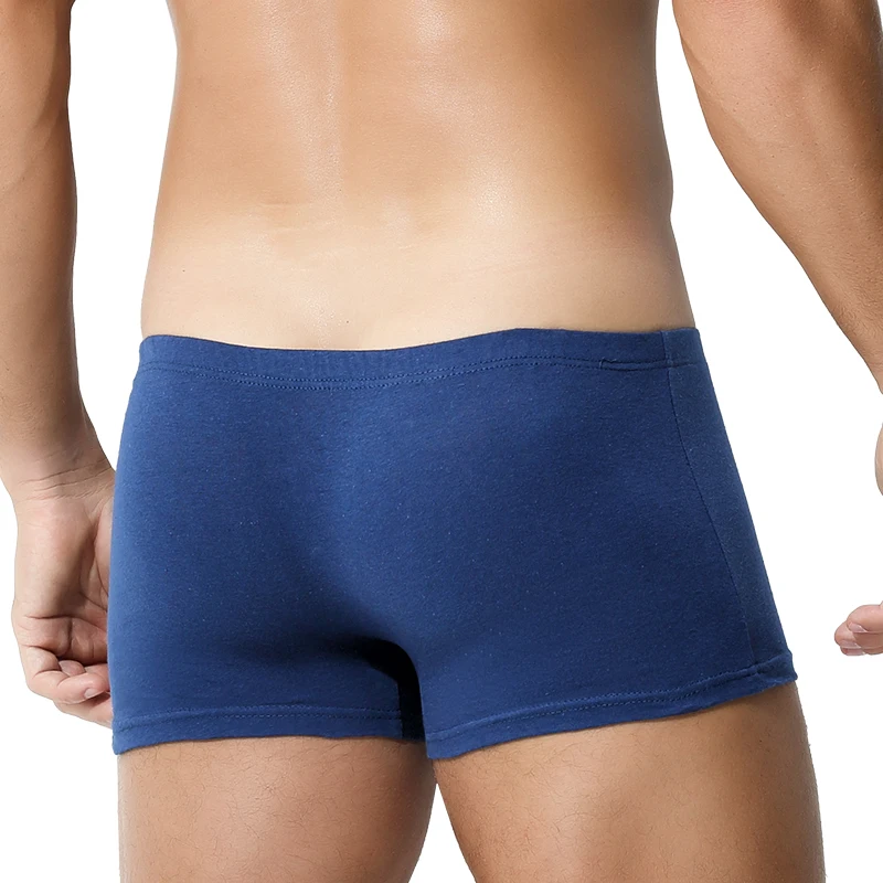 3-Pack Men's Pure Cotton Underwear Men's Summer Large Size Breathable Sports Boxer Briefs Thin Cotton Boys' Boxer Briefs