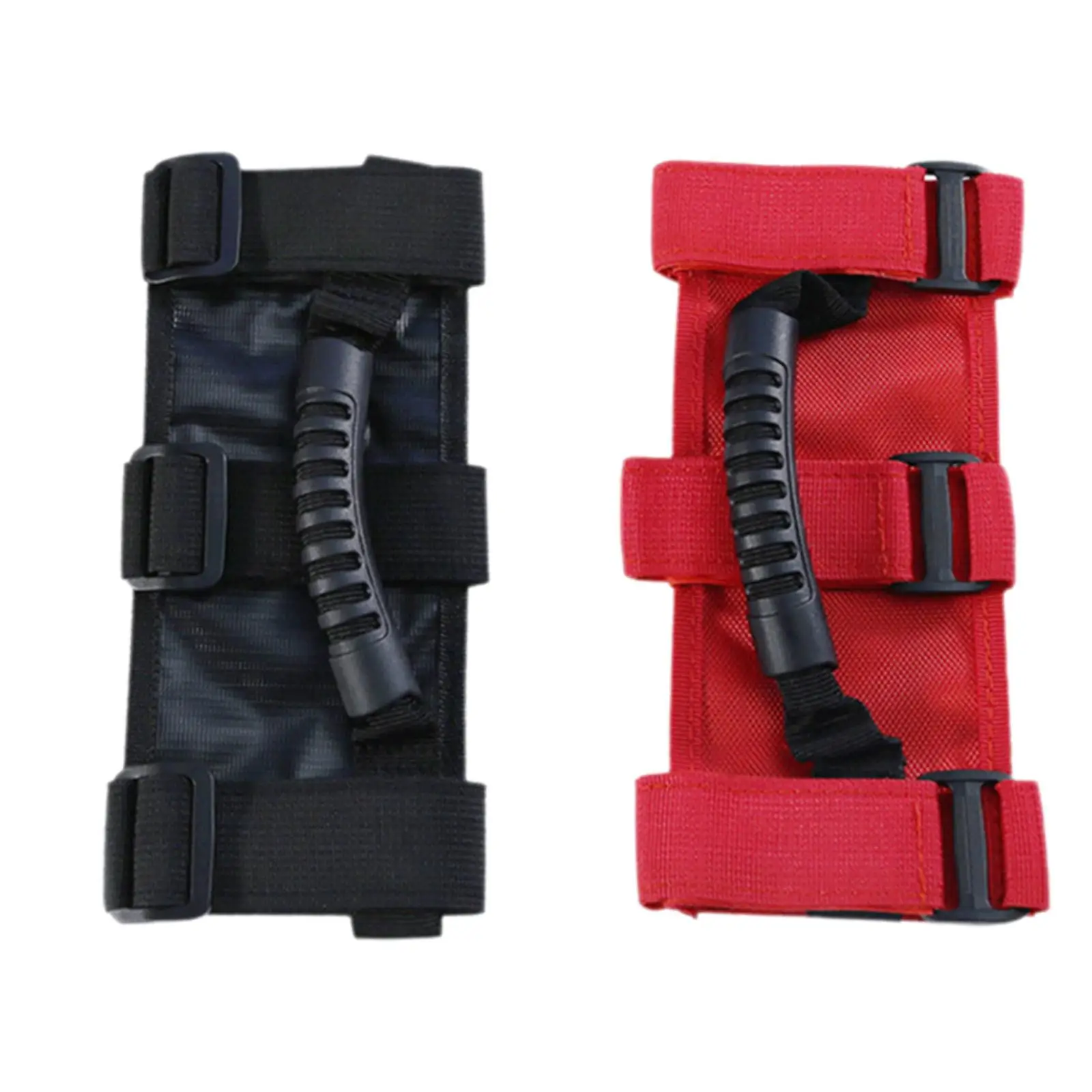 Sturdy Paracord Roll Bar Grab Handle Set Oxford Cloth Interior Hand Grips for Vehicle Security