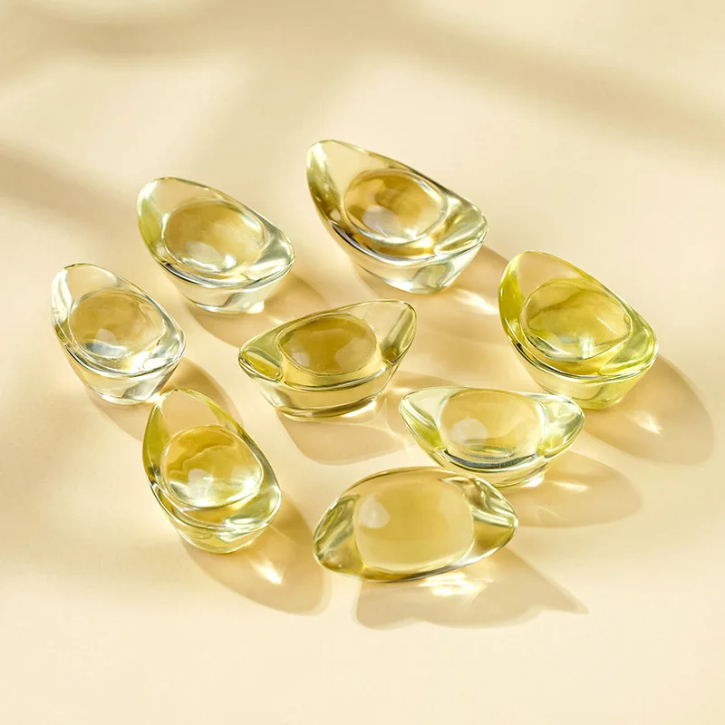 

Фигурка из натурального цитрина в форме слитка | Декоративный предмет фэн-шуй для дома, офиса, украшение из драгоценных камней и кристаллов, подарок