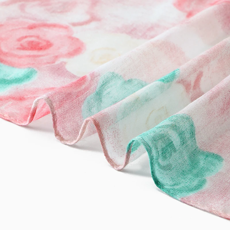 Luxury Brand Women Beach Scarf Georgette Silk Shawls Scarf Lady Soft Wrap Pashmina Stole Bufandas Muslim Hijab Sunscreen Wraps view 6