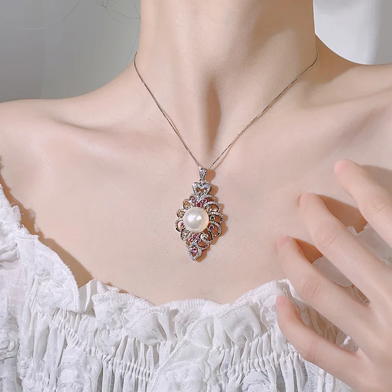 New Style Jewelry Necklace Pearl Natural Australian White Pearl South Sea Pearl Women's Fashion High-end Elegant Wholesale