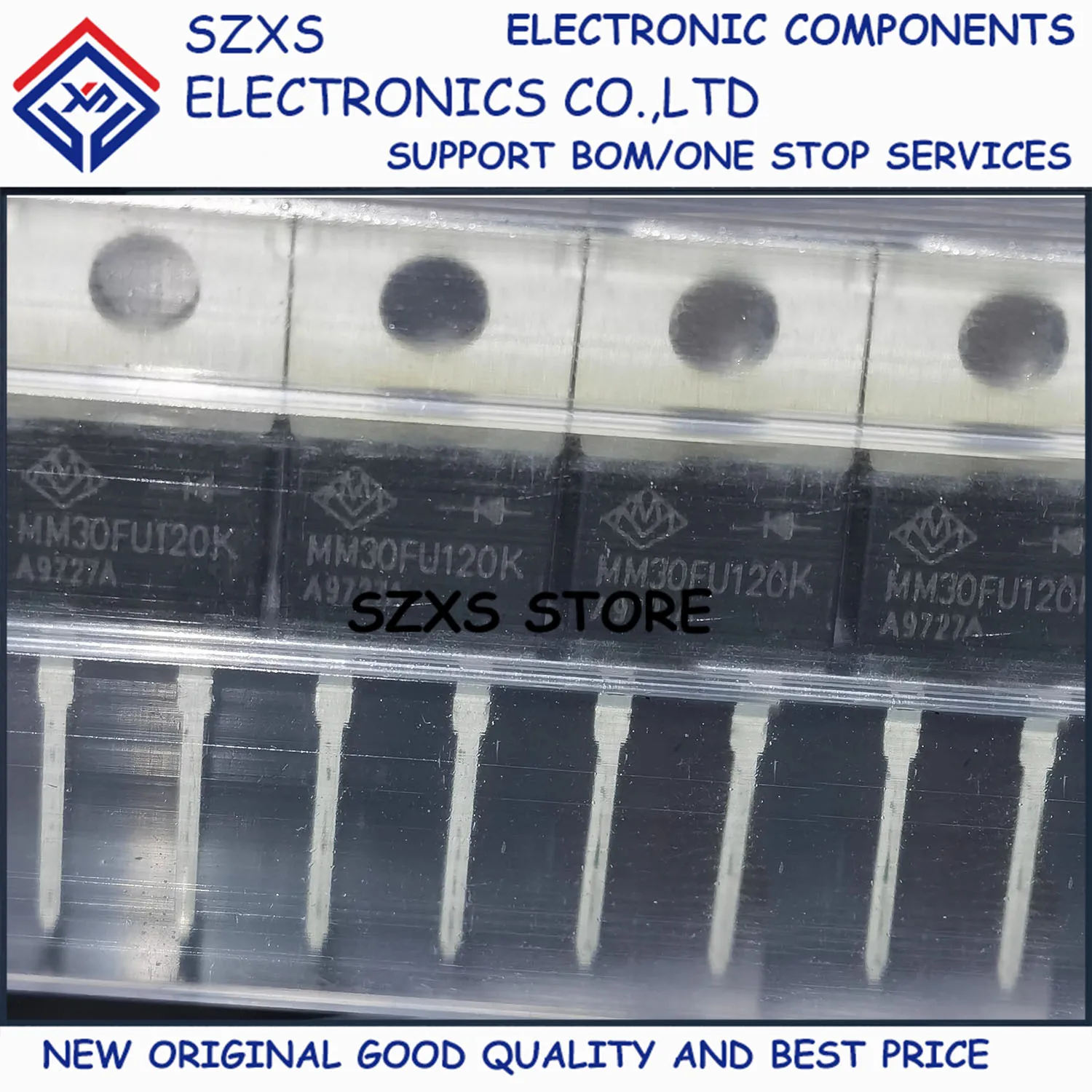 

New Original 10Pcs MM30FU120K TO-220-2 1200V 30A Fast Recovery Diode In Stock Electronic Components Good Quality
