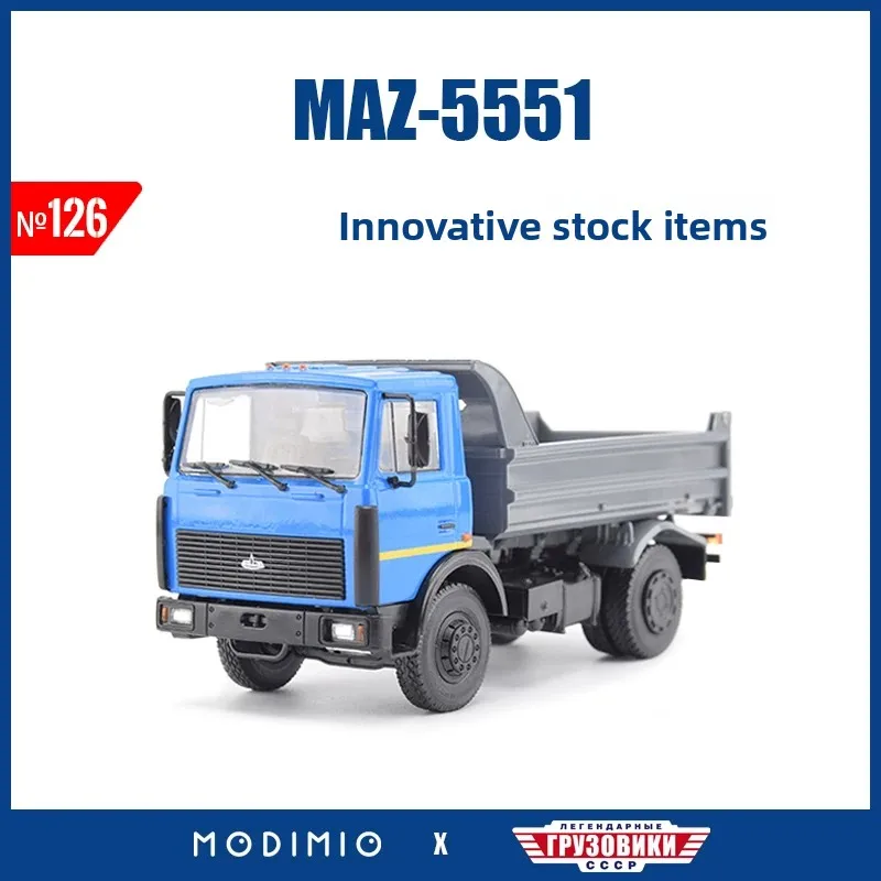 Diecast 1:43 Scale MAZ-5551 Transport Dump Truck Alloy Car Model