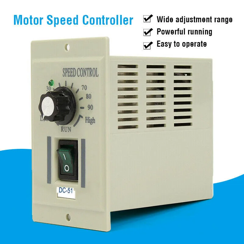 AC 220V To DC 180V Knob DC Motor Speed Controller, Suitable For 0-400W DC Motor Stepless Speed Regulation Function