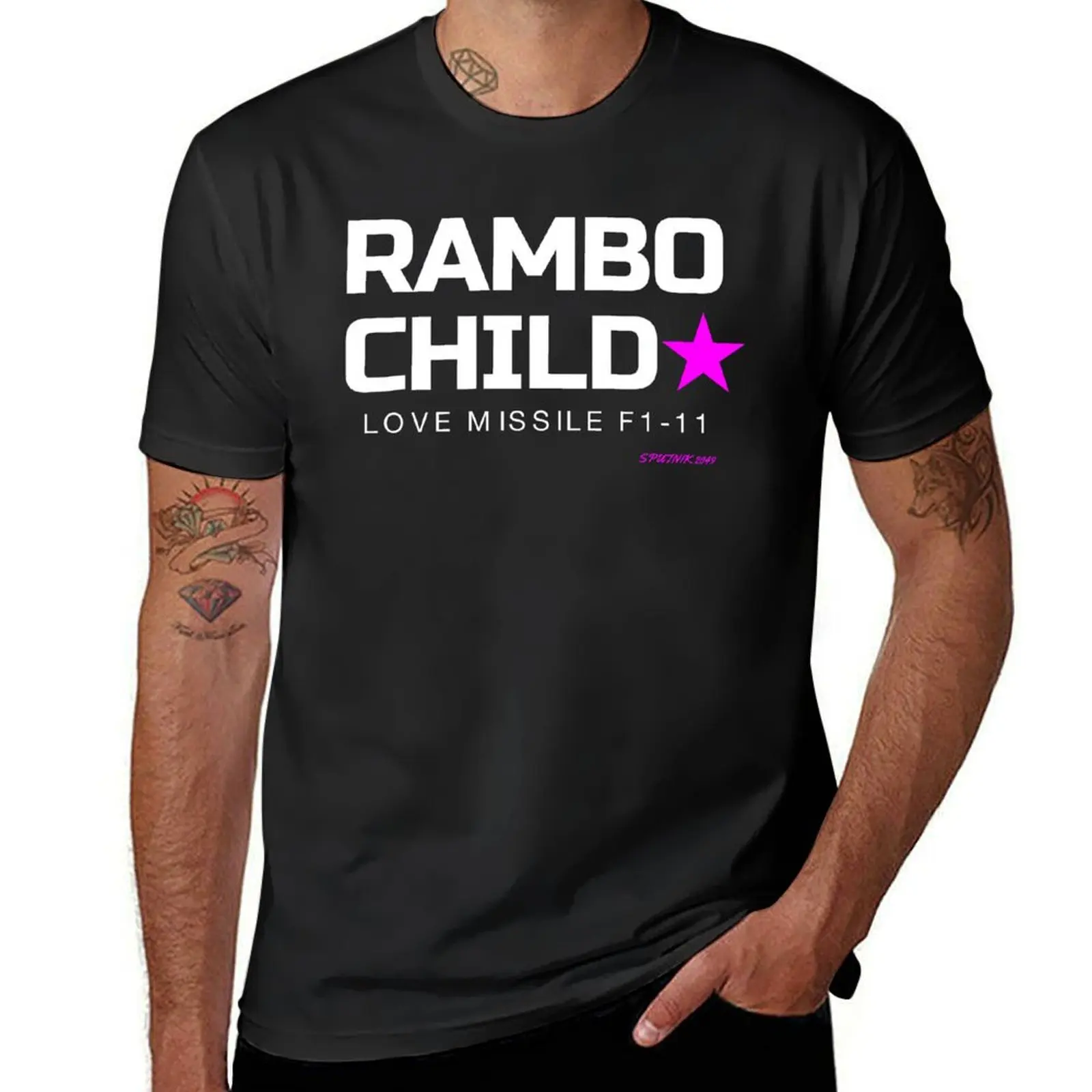 Sigue Sigue Sputnik Rambo Child T-Shirt korean fashion plus sizes mens clothes