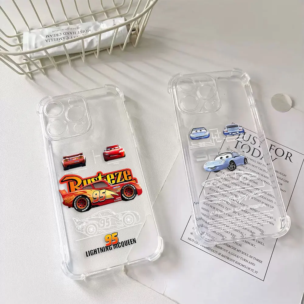 Funda de teléfono Fast Car Racing Lightning Mcqueen 95 para Samsung Galaxy S25 S24 S23 S22 S21 S20 Note20 Edge FE Ultra Plus 4G 5G Anti