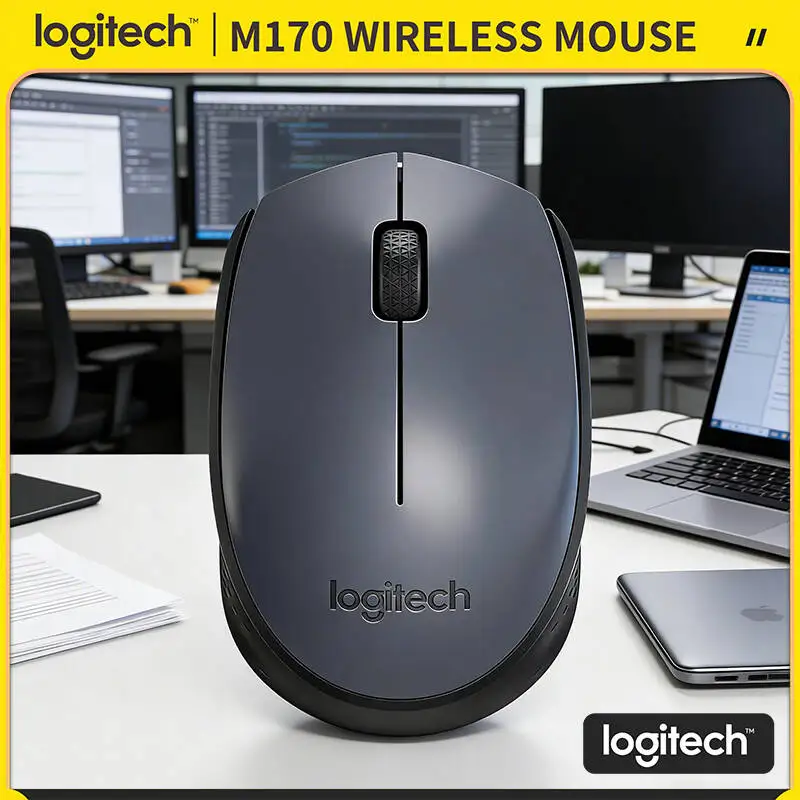 

Беспроводная мышь Logitech M170: легкая конструкция, 2,4 ГГц, 1000 DPI, 12 месяцев автономной работы, для путешествий, работы и офиса