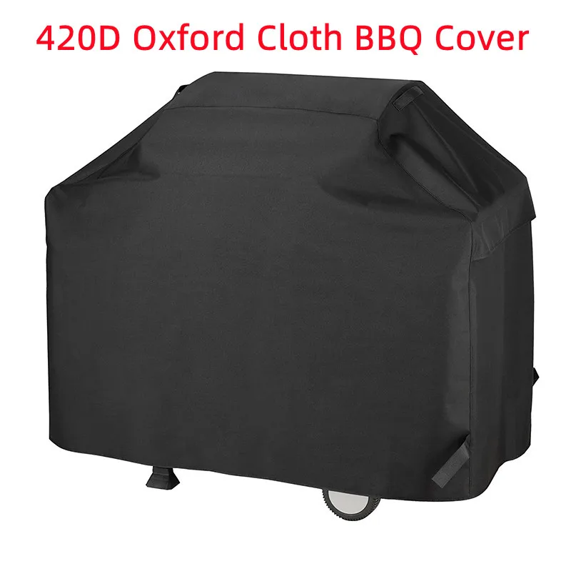 Oxford Cloth BBQ Cover,Outdoor Heavy-Duty,Anti Dust,Waterproof Grill Cover,PVC Coating,Rip-Proof Protective,Barbecue Cover,420D